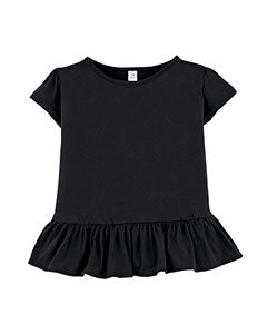 Camiseta de jersey fino con volantes para niño pequeño