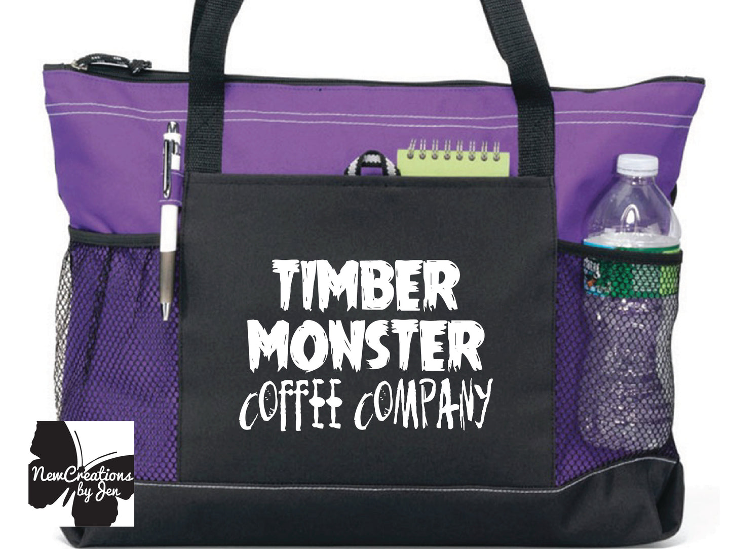 Bolsa grande personalizada con cremallera