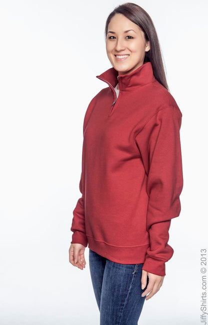 Sudadera unisex con cremallera de un cuarto