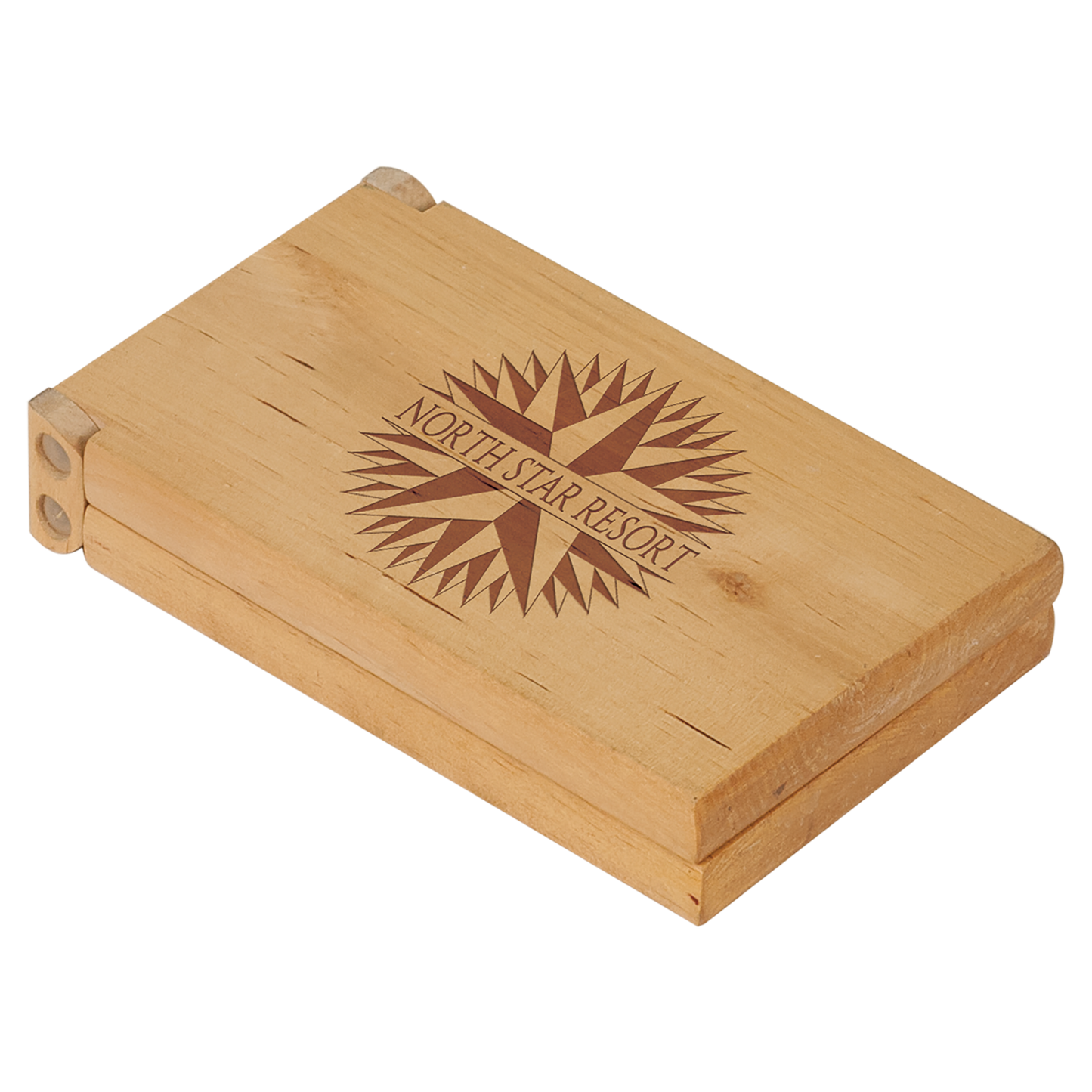Juego de cribbage de madera grabado para regalo