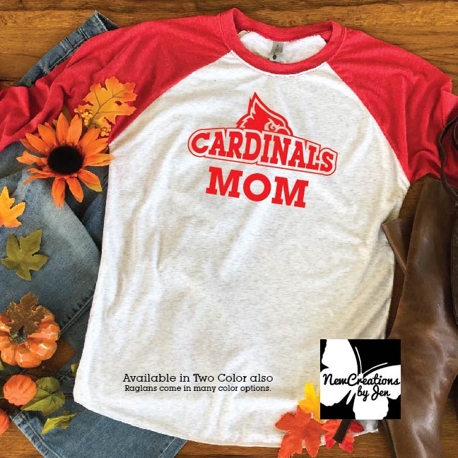Camiseta de béisbol raglán unisex de Cardinal Fan