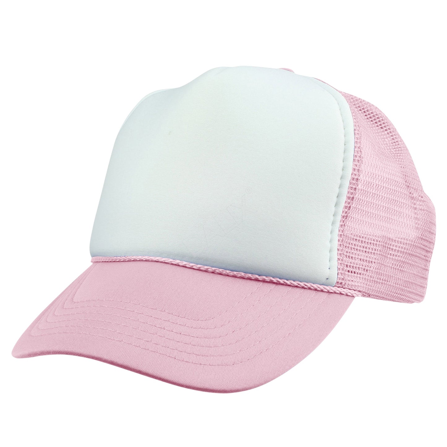 Basic Trucker Hat with Mesh Back Adjustable Snapback Cap