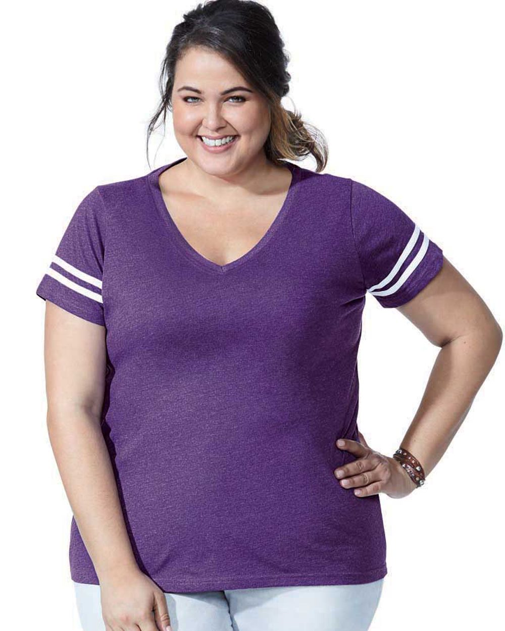 Camiseta de fútbol con curvas para mujer