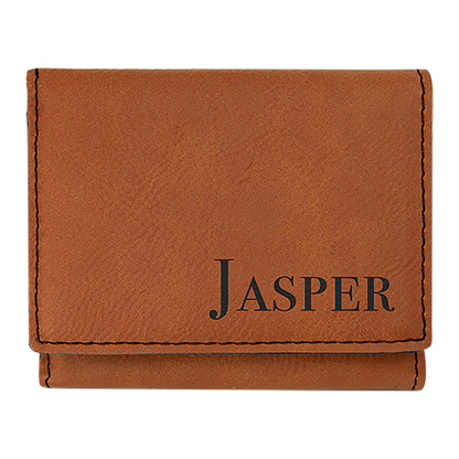 Billetera tríptica personalizada