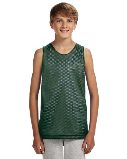 A4 Youth Reversible Mesh Tank