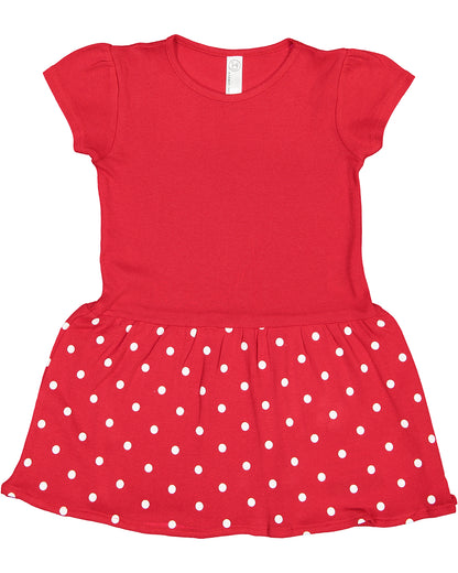 Toddler Baby Rib Dress 2T-5-6