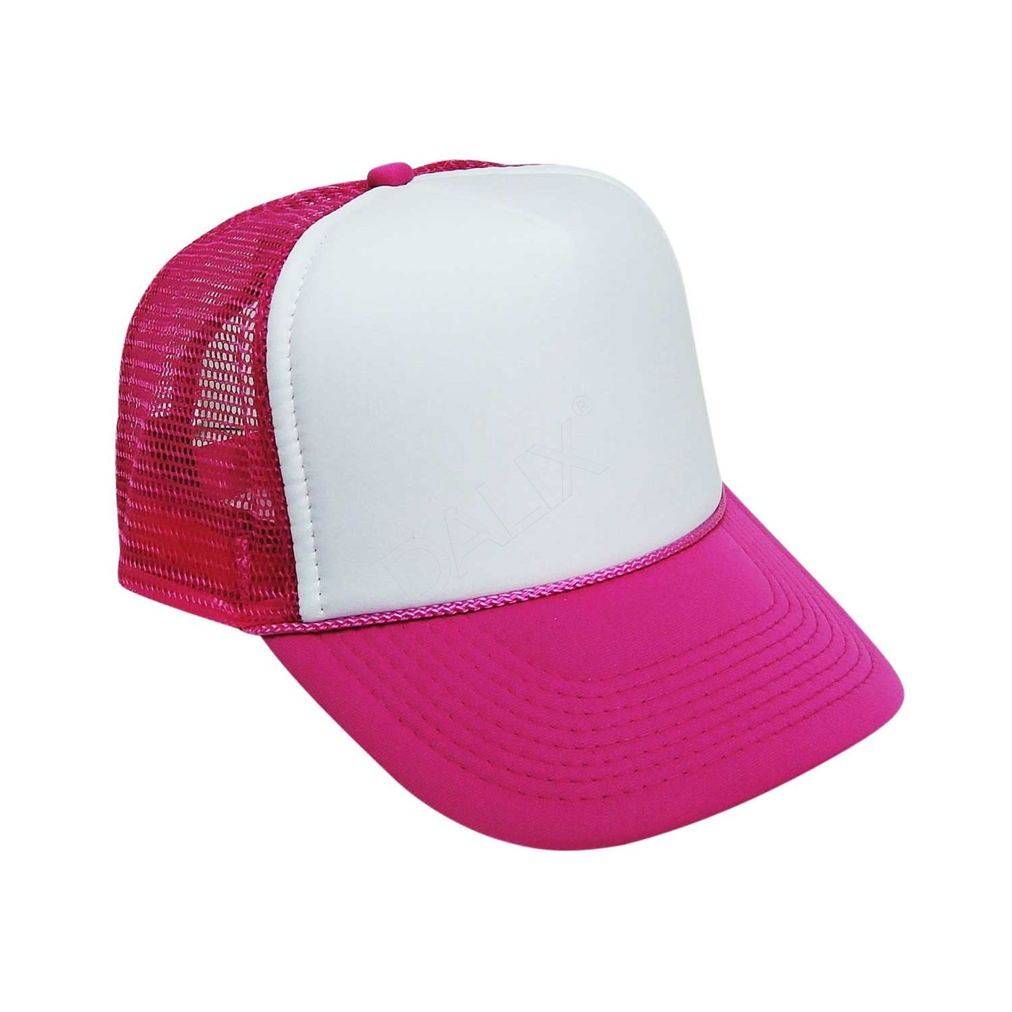 Basic Trucker Hat with Mesh Back Adjustable Snapback Cap