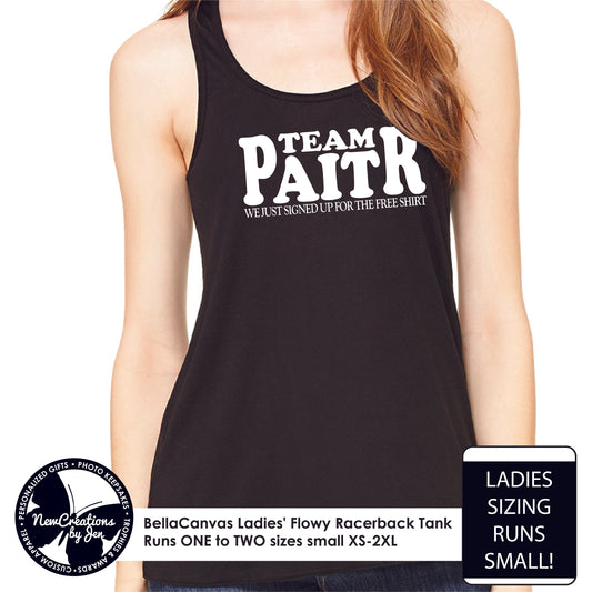 TWR TEAM PAITR - Ladies' Flowy Racerback Tank