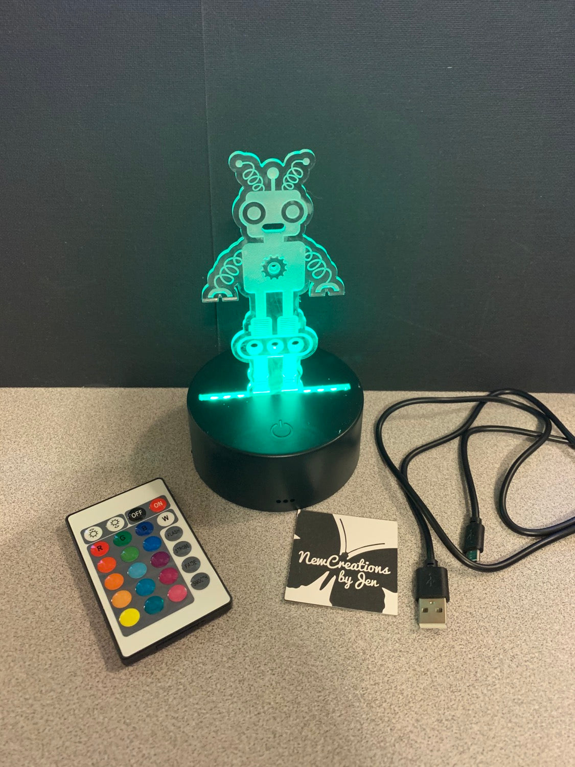 Exhibición de lámpara LED personalizada