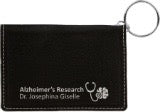 Personalized Leatherette Keychain ID Holder
