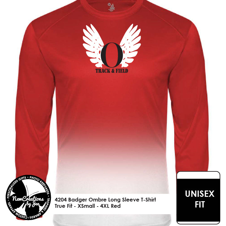 OHSTRACK Ombre Long Sleeve T-Shirt - Unisex