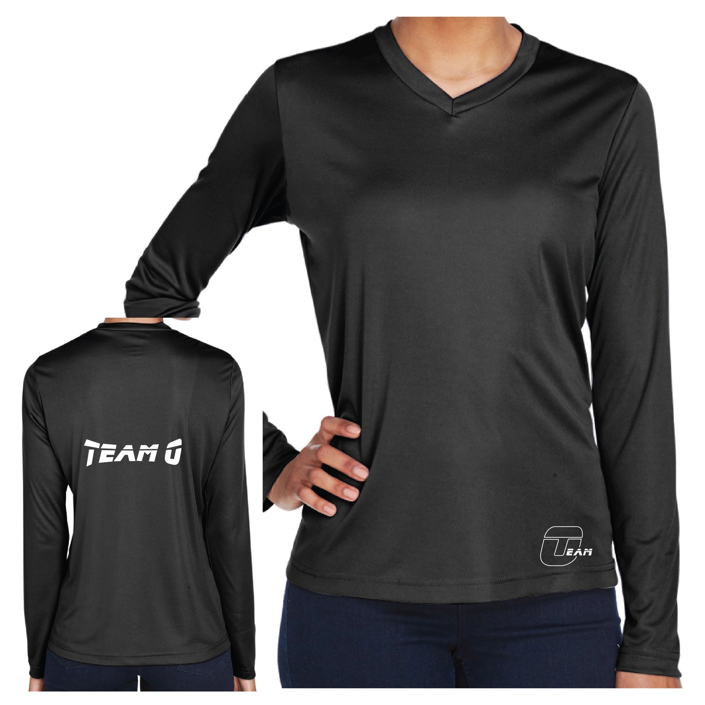 Camiseta de manga larga de rendimiento Zone para mujer del equipo O