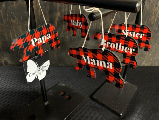 Bear Ornaments - double sided