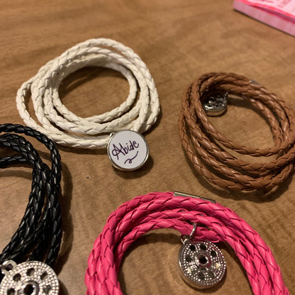 Multi-Layer Snap Bracelets with full color printed charm