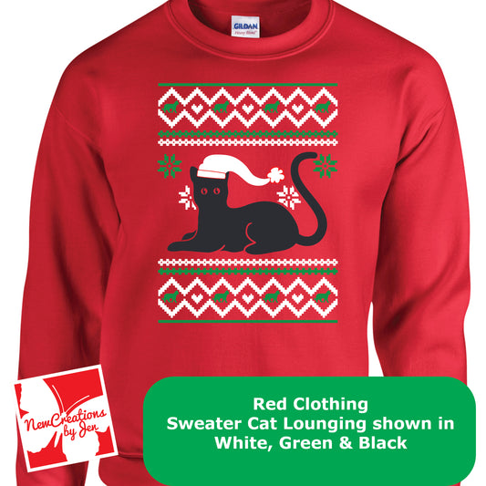 Christmas Cat Basic Crewneck Sweatshirt G180