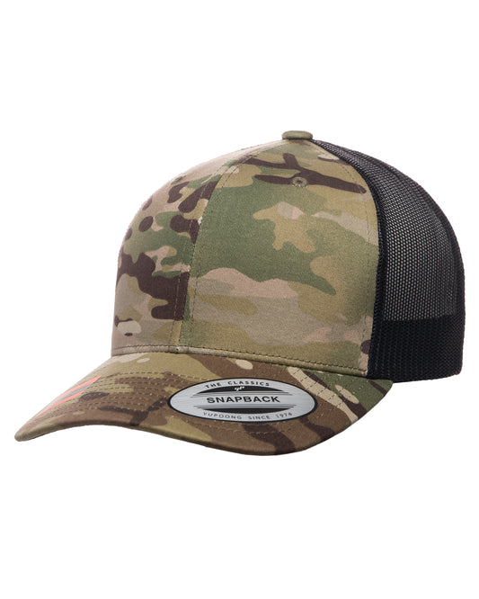 Yupoong Retro Trucker Multicam Snapback 6606MC