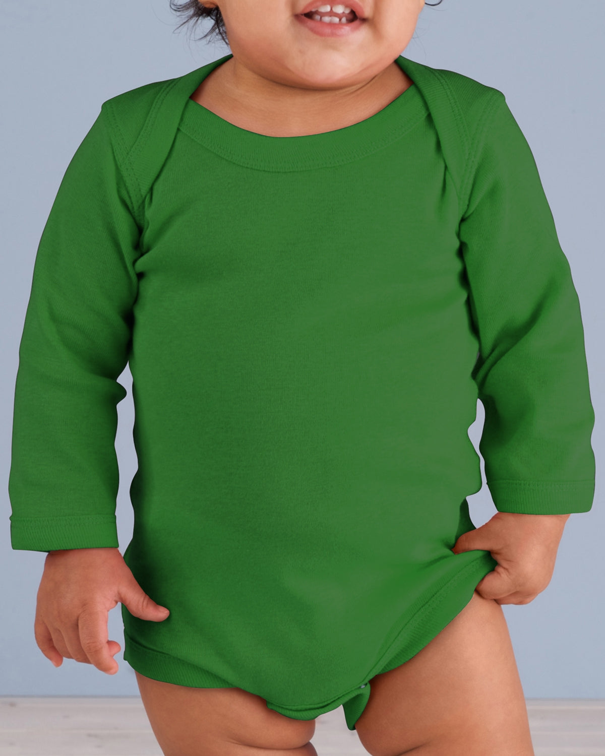 Infant Long-Sleeve Baby Rib Bodysuit
