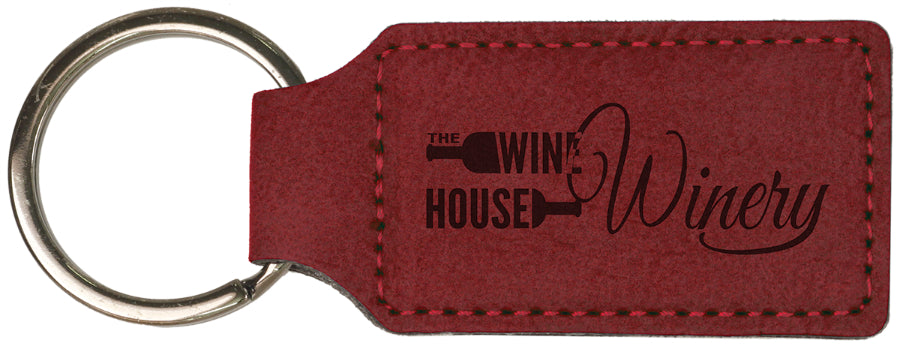 Personalized Leatherette Keychain