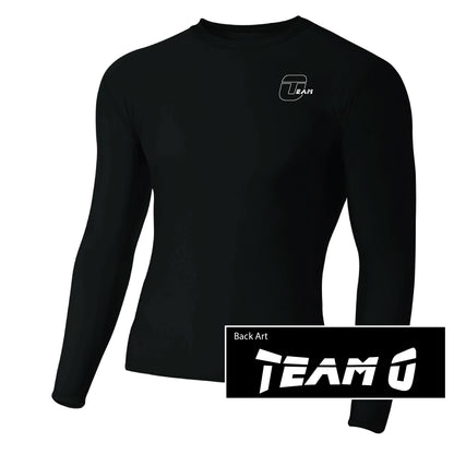 Camiseta de compresión de manga larga para adultos Team O A4