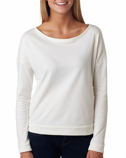 Ladies' French Terry Long-Sleeve Scoop