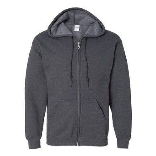 Unisex Full Zip Basic Hooded Sweatshirt G186