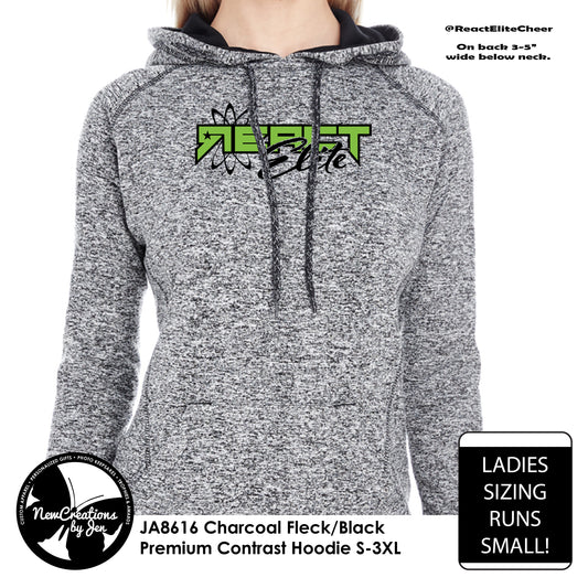 REACT Premium Ladies' Cosmic Contrast Hoodie