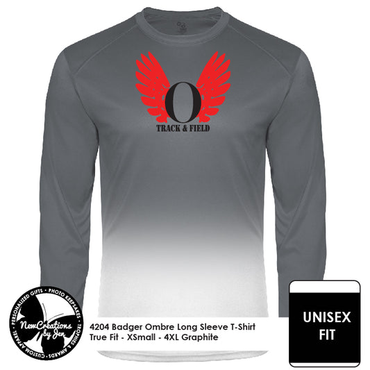OHSTRACK Ombre Long Sleeve T-Shirt - Unisex