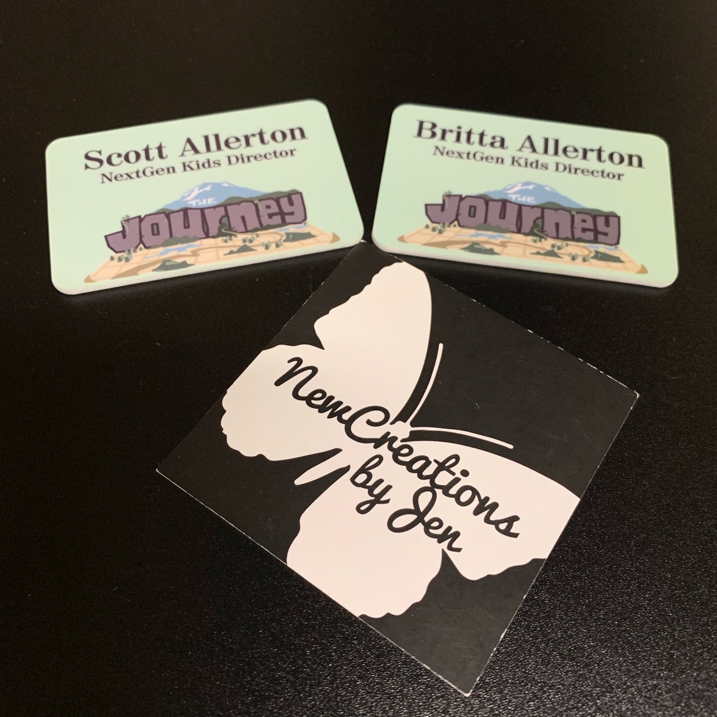 Name Badges with Magnet Backing