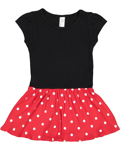 Toddler Baby Rib Dress 2T-5-6