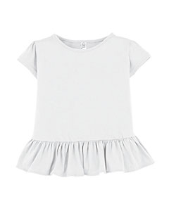 Camiseta de jersey fino con volantes para niño pequeño