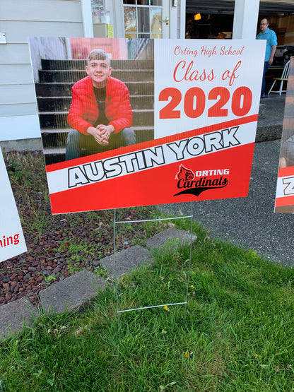 2024 Senior Photo Yard Sign - 24 x 18 Full Color