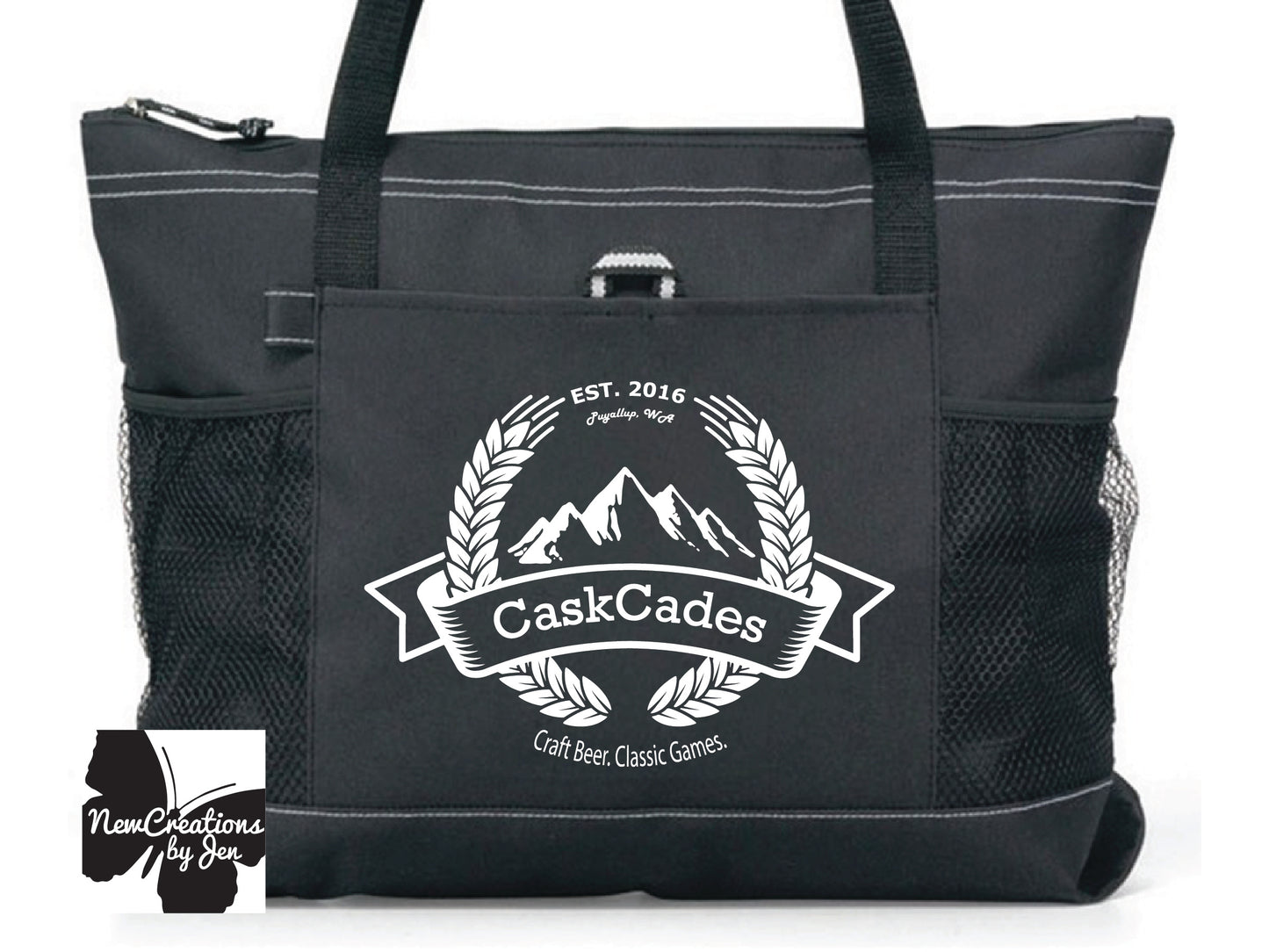 Bolsa grande personalizada con cremallera
