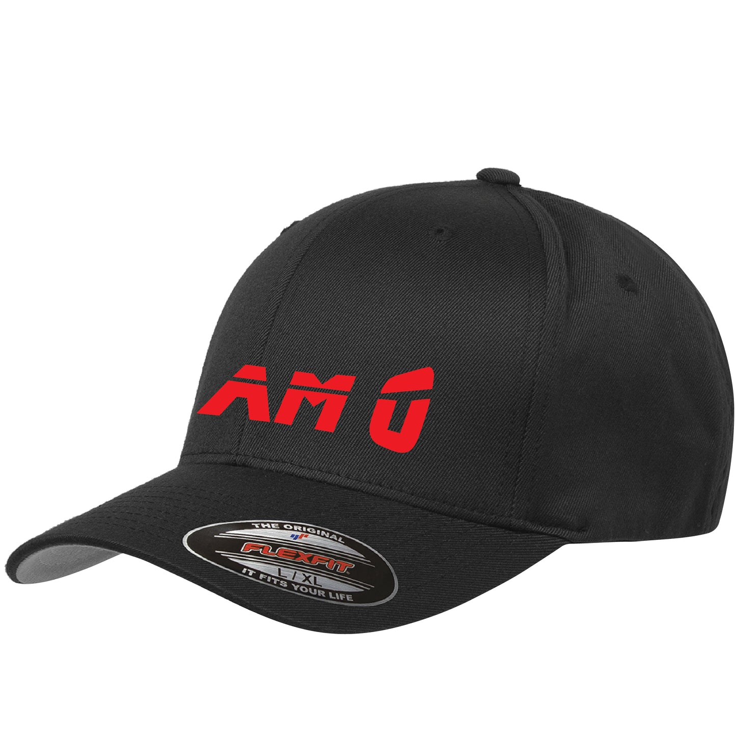 Gorra de lana de 6 paneles para adultos Team O Flexfit