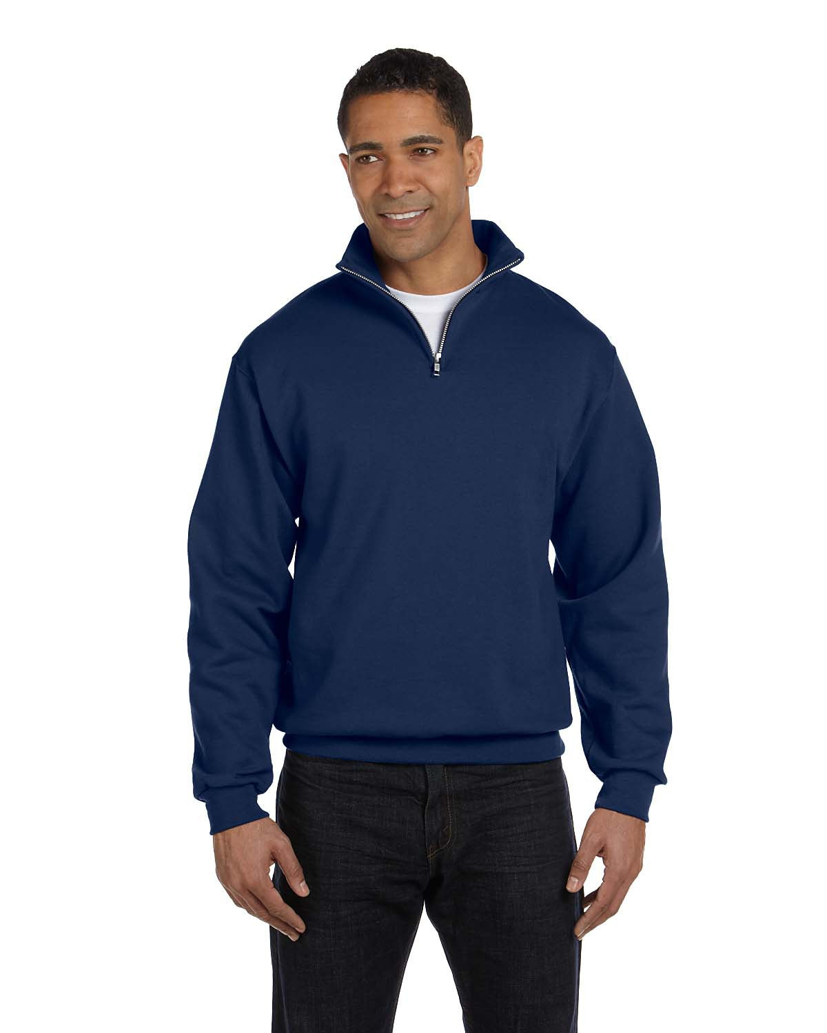 Sudadera unisex con cremallera de un cuarto