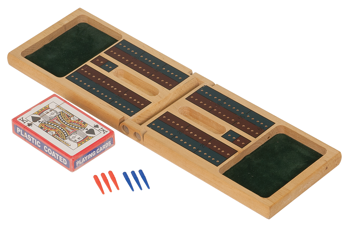 Wood Cribbage Game Gift Set Engraved