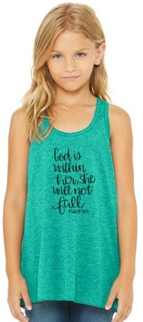 Camiseta de tirantes holgada con espalda nadadora para niña