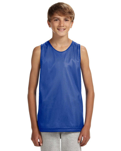 Camiseta de tirantes de malla reversible para jóvenes A4