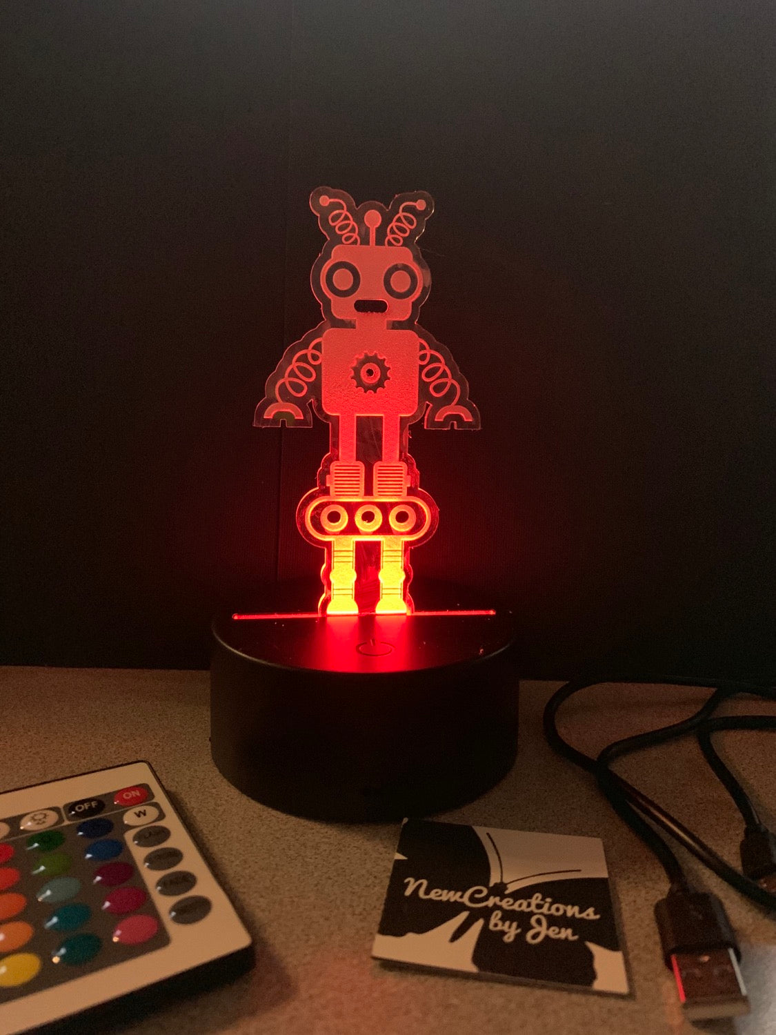 Exhibición de lámpara LED personalizada