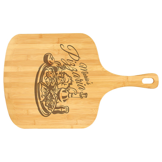 Tabla de pizza de bambú natural