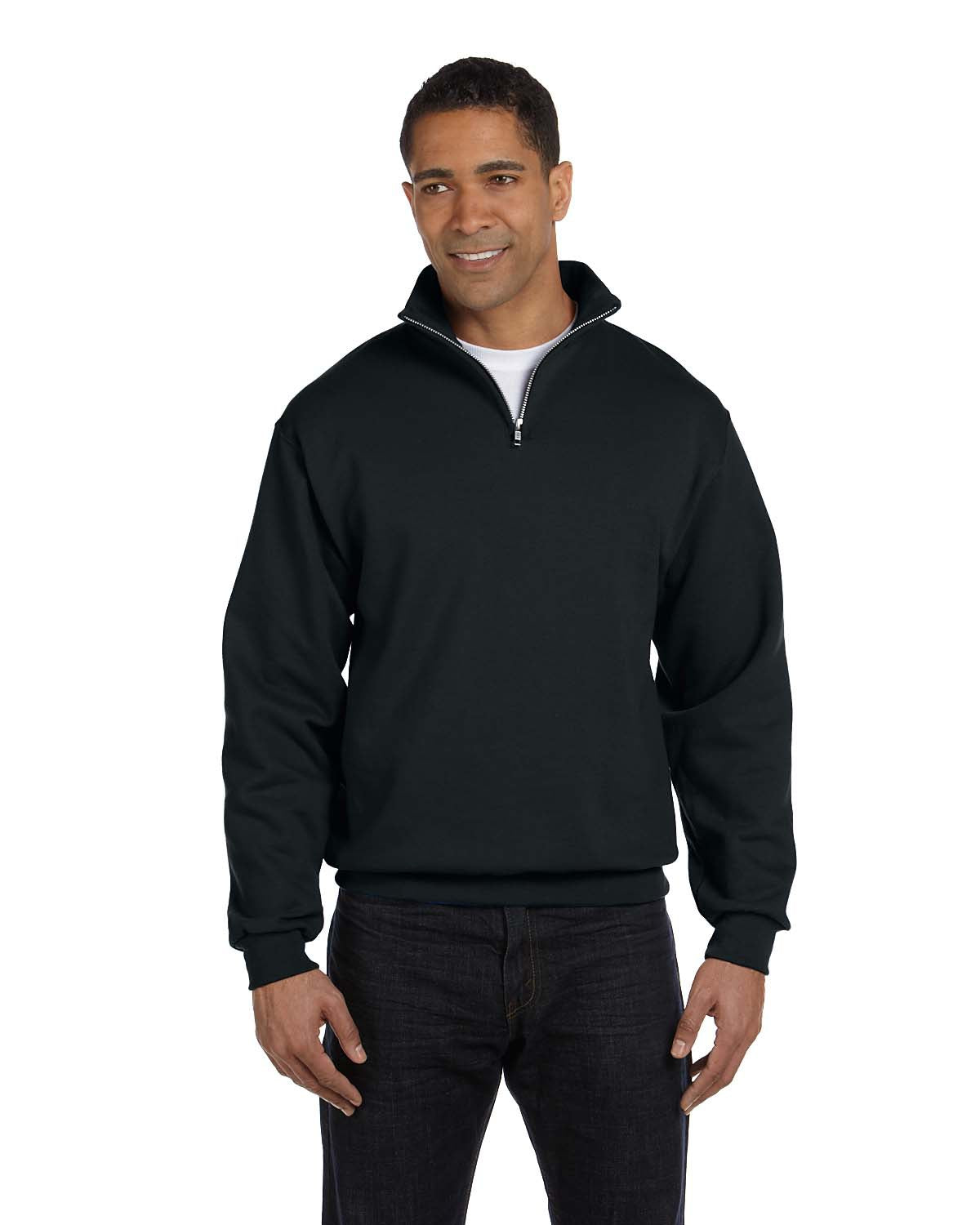 Sudadera unisex con cremallera de un cuarto