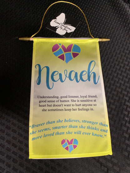 Bandera de jardín personalizada para colgar en la puerta