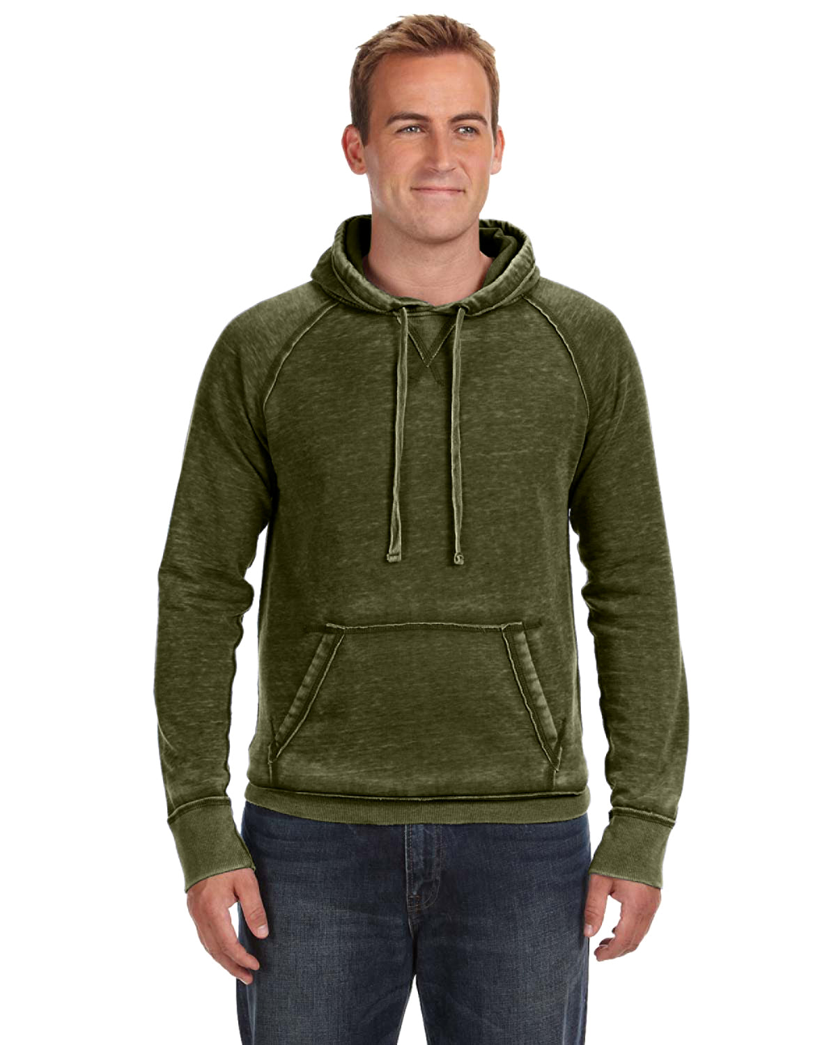 Unisex Vintage Zen Fleece Pullover Hood JA8915