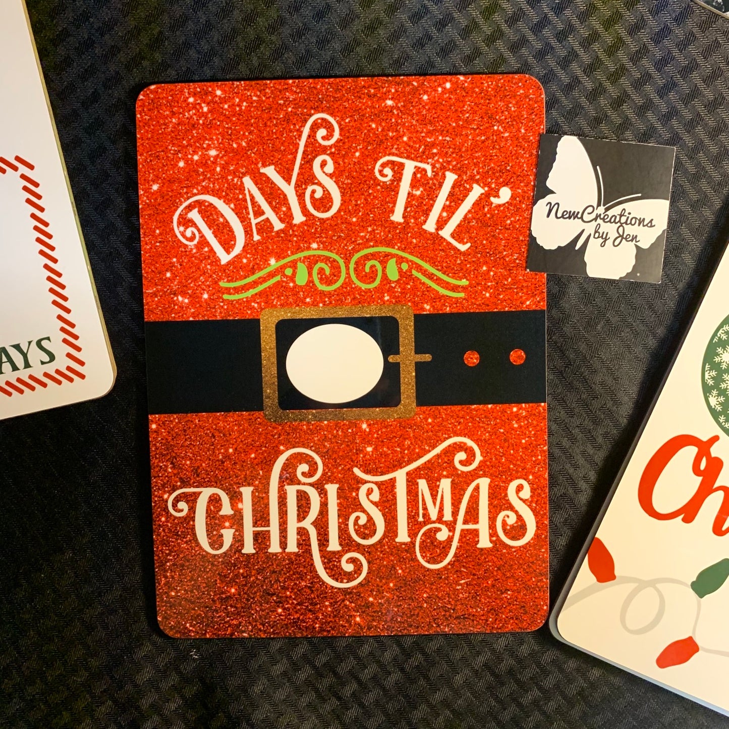 Pizarras de cuenta regresiva para Navidad - Pizarra borrable en seco **REUTILIZABLE**