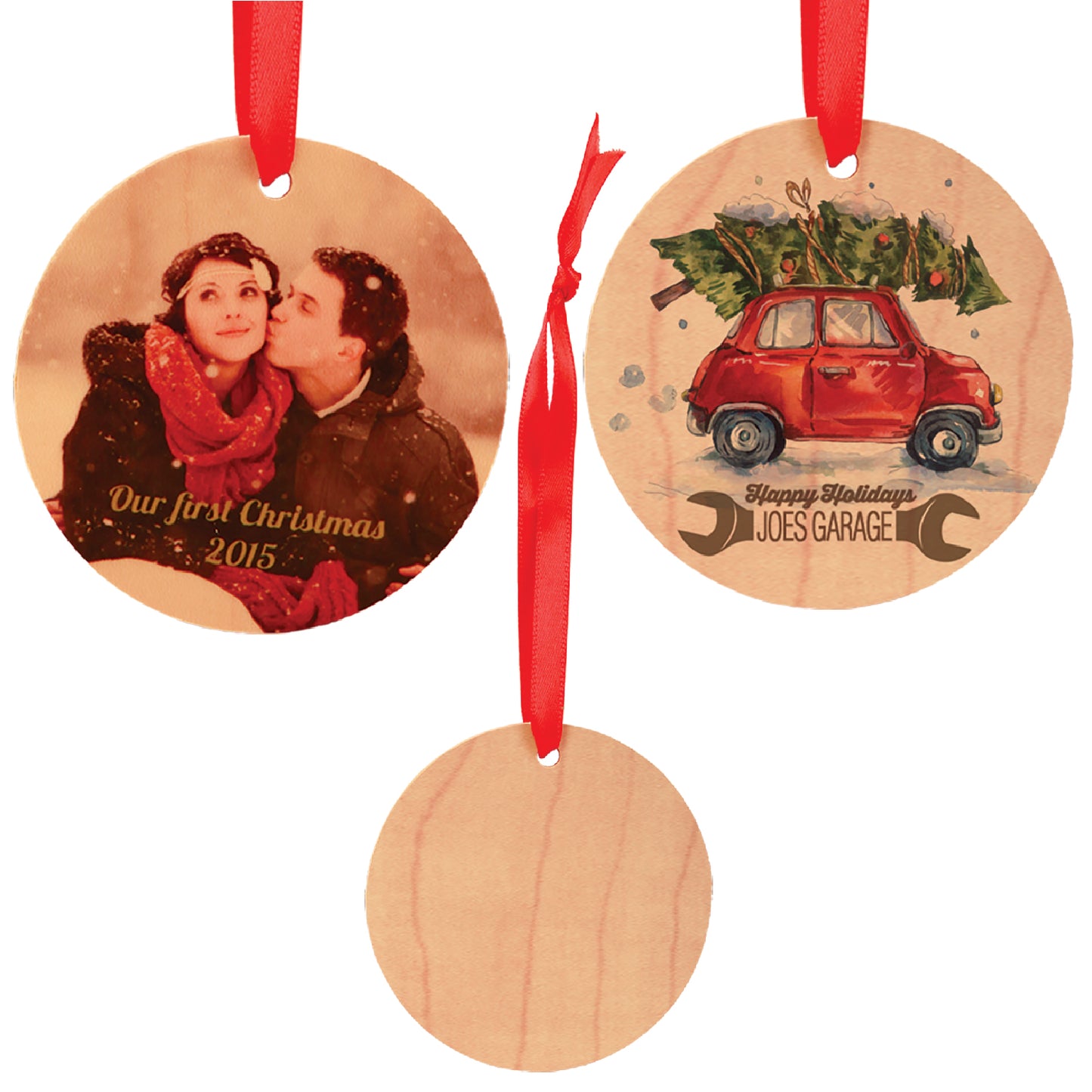 Personalized Maple Ornaments