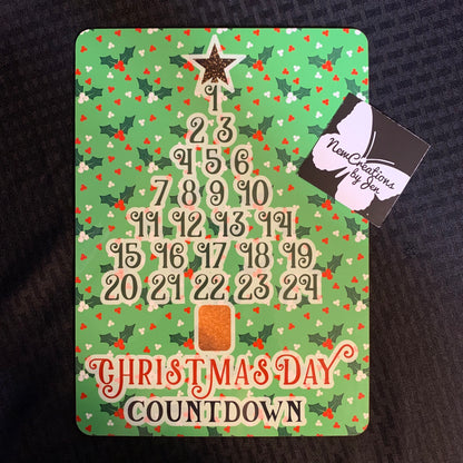 Christmas Countdown Boards - Dry Erase Board **REUSABLE**