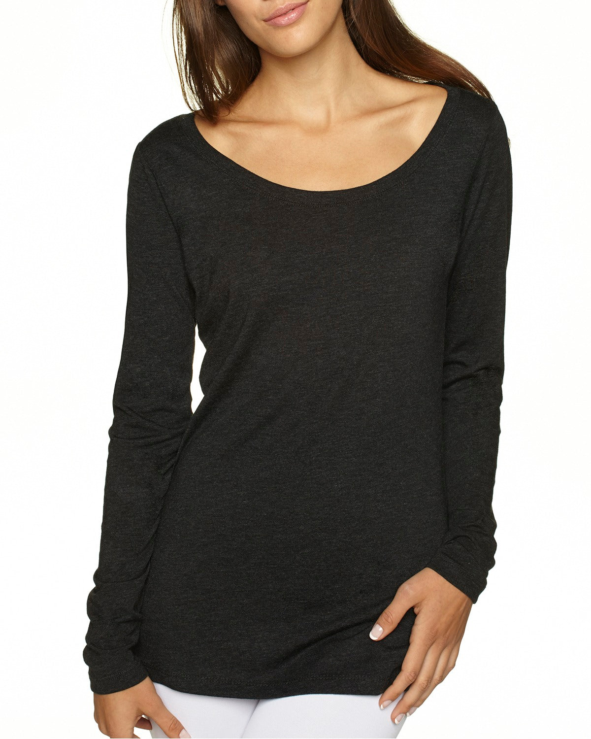 Ladies' Triblend Long-Sleeve Scoop