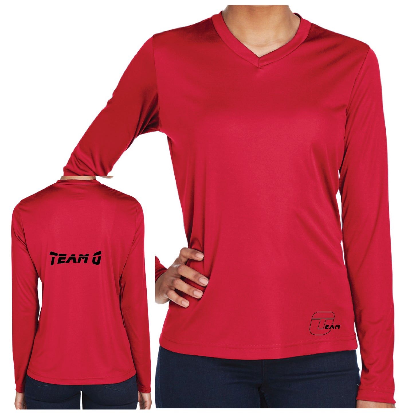 Camiseta de manga larga de rendimiento Zone para mujer del equipo O