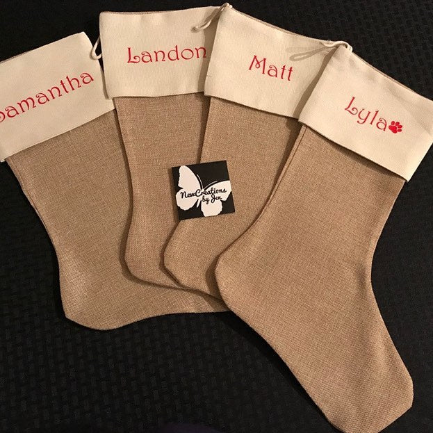 Personalized Christmas Stockings - 12 x 18