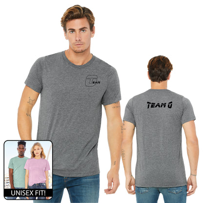 Jersey unisex de triple mezcla de manga corta del equipo O