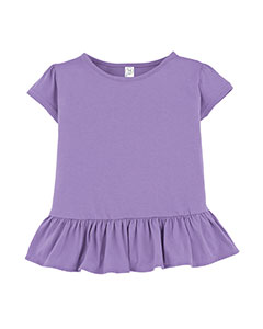 Camiseta de jersey fino con volantes para niño pequeño